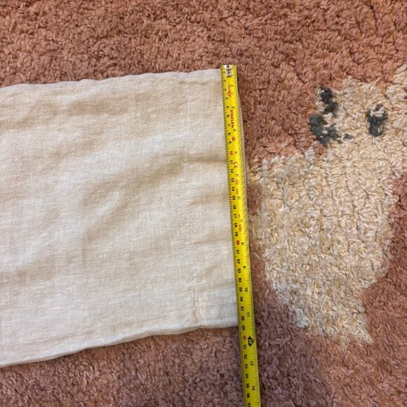 NWT Talbots Women's Sz 8 Wide Crop Patch Pocket Washed Linen Pants 100% Linen - Picture 11 of 11